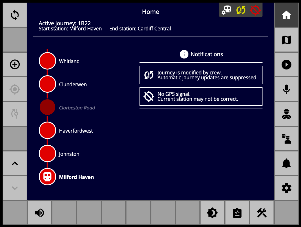 Webpage with the Trainee view